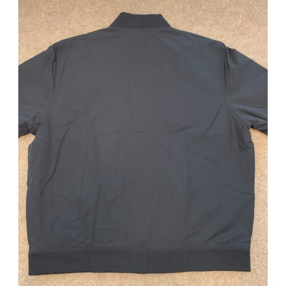 Banana Republic Jacket Mens 2XL Bomber Lightweight Repellent Black Preppy Zip Up - Picture 3 of 10